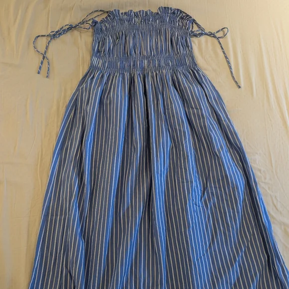 Blue Striped Dress - Picture 2 of 3